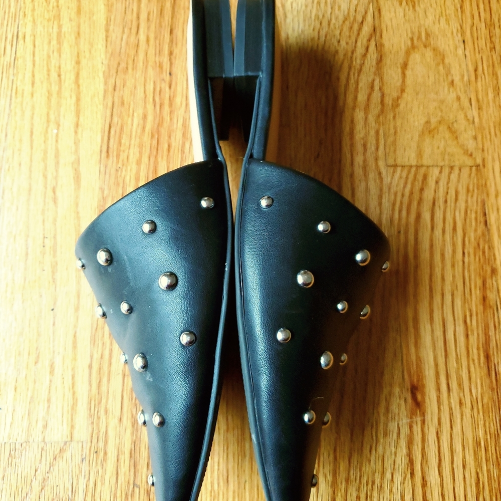 ❌SOLD❌ A NEW DAY Black Studded Mule Slides - Picture 7 of 7